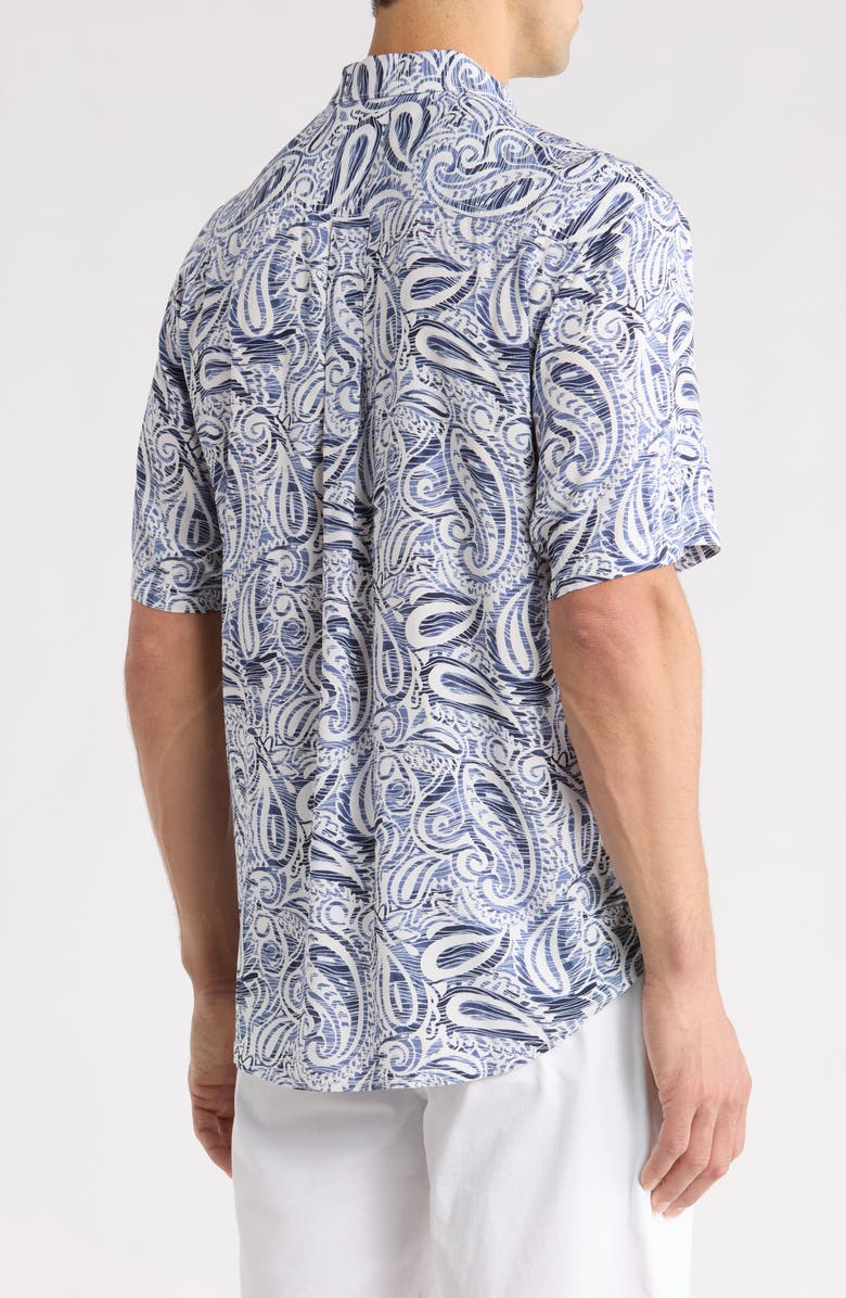 Tommy Bahama Veracruz Cay Sands Short Sleeve Button-Up Shirt, Alternate, color, French Blue
