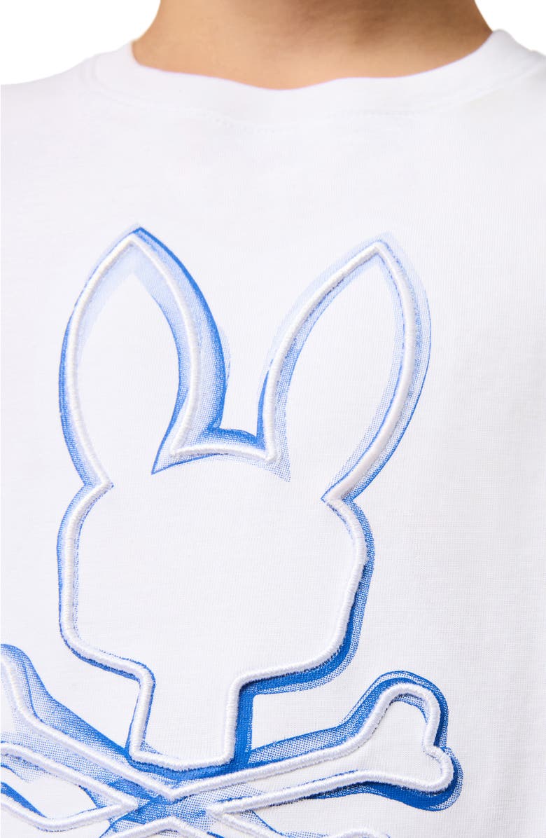 Psycho Bunny Kids' Vincent Graphic T-Shirt, Alternate, color, White