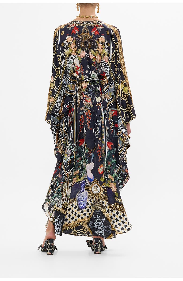 Camilla Long Kaftan With Waist Detail Palacio Poetry, Alternate, color, 