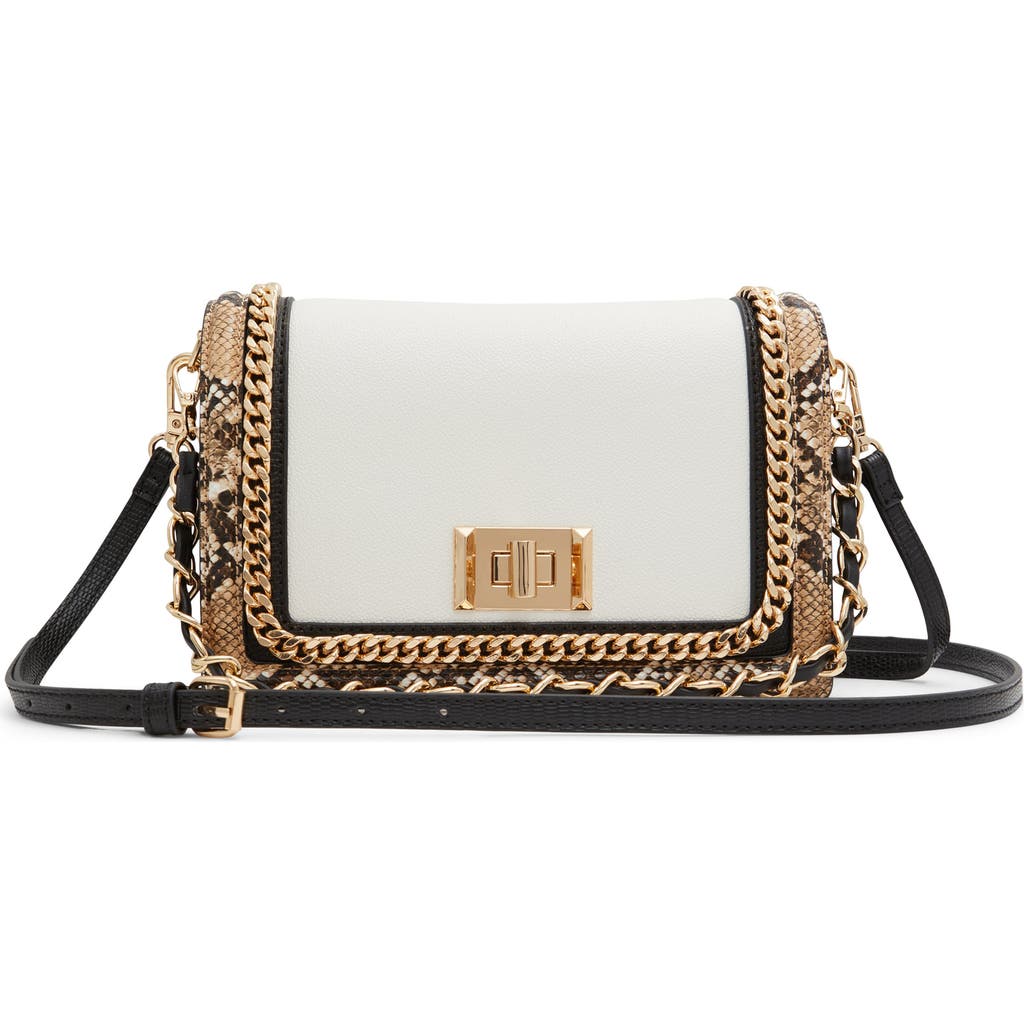 Aldo Mixed Material Crossbody Bag In Multi