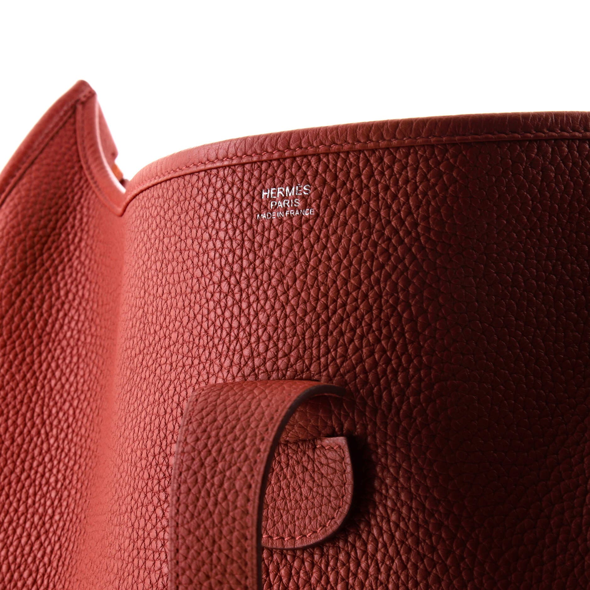 Pre-Owned Hermes Evelyne Bag Gen III Clemence TGM, Alternate, color, Cuivre