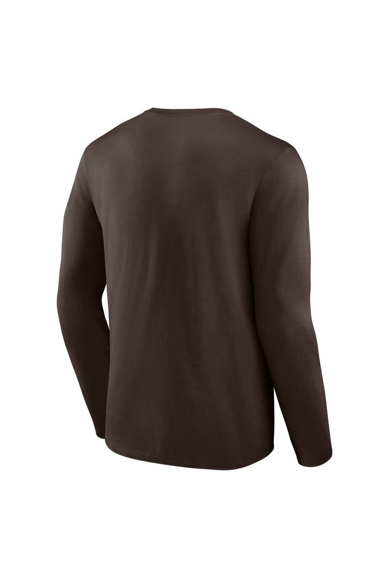 Men's Logo Athletic Brown San Diego Padres Heart & Soul Long Sleeve T-Shirt, Alternate, color, Brown
