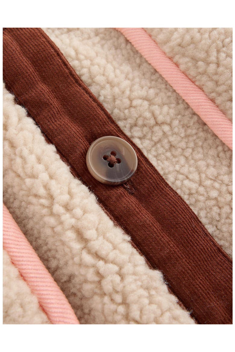 Kids' Embroidered High Pile Fleece Jacket, Alternate, color, IVORY EMBROIDERY