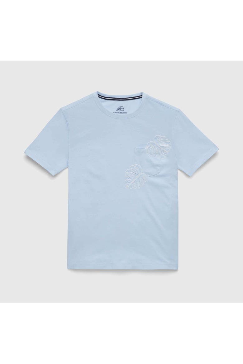 Chris Embroidered Tee, Main, color, Skyway Blue
