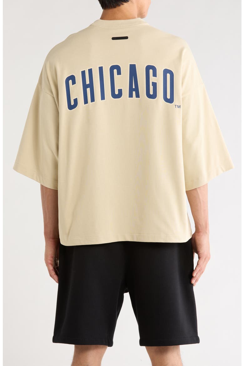 x MLB Cubs Cotton Graphic T-Shirt, Alternate, color, SANDSTONE