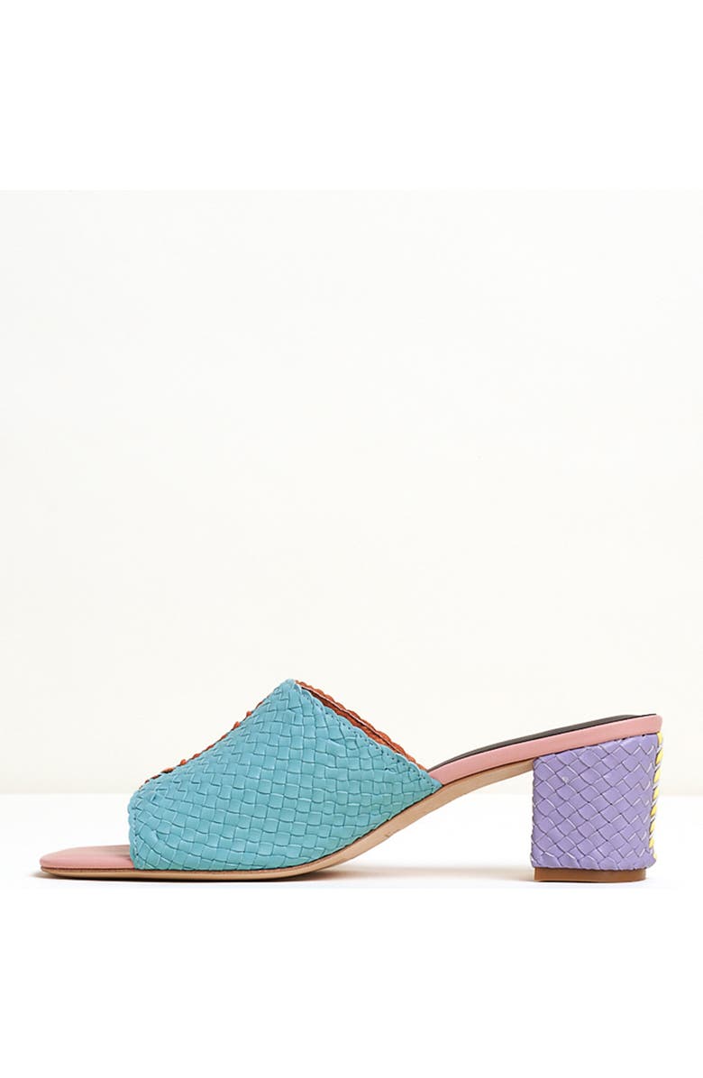 Charlotte Stone Lenu Mismatch Woven Slide Sandal, Alternate, color, Kortman