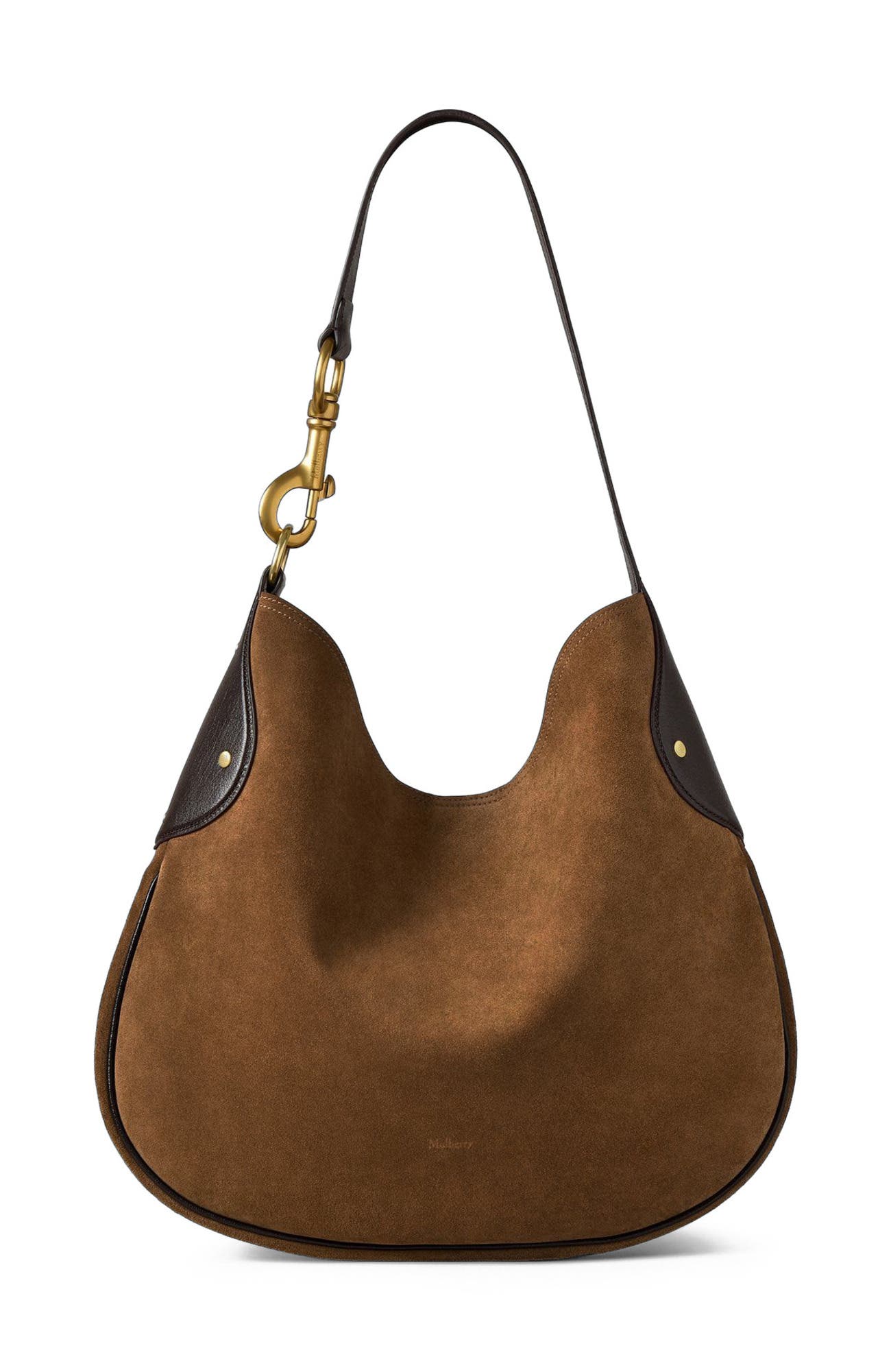 Mulberry Hackney Suede Shoulder Bag, Main, color, 