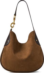 Mulberry Hackney Suede Shoulder Bag