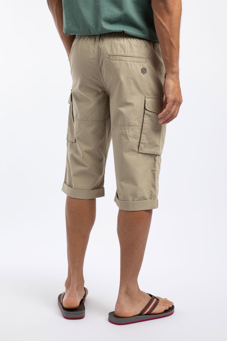 Summersville Cargo 3/4 Length Shorts, Alternate, color, Flint Stone
