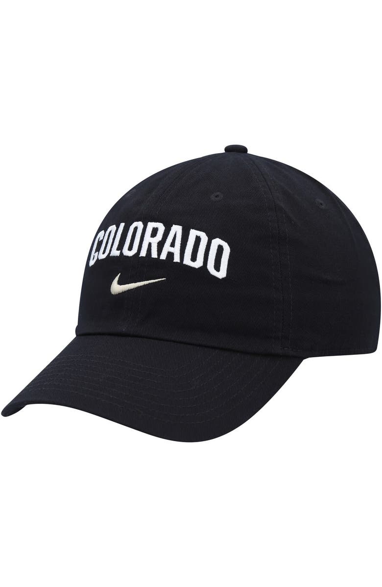 Nike Men's Nike Black Colorado Buffaloes Heritage86 Arch Performance Adjustable Hat, Main, color, 