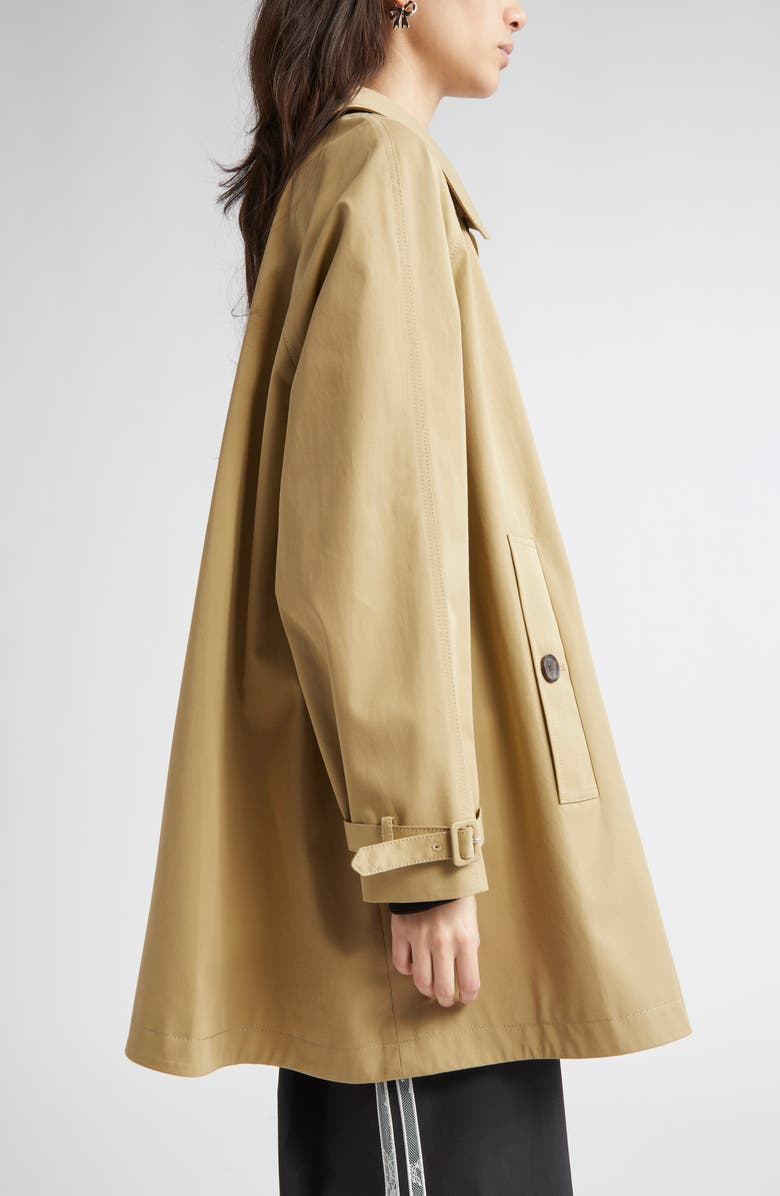 Sandy Liang Huxley Gabardine Trench Coat, Alternate, color, 