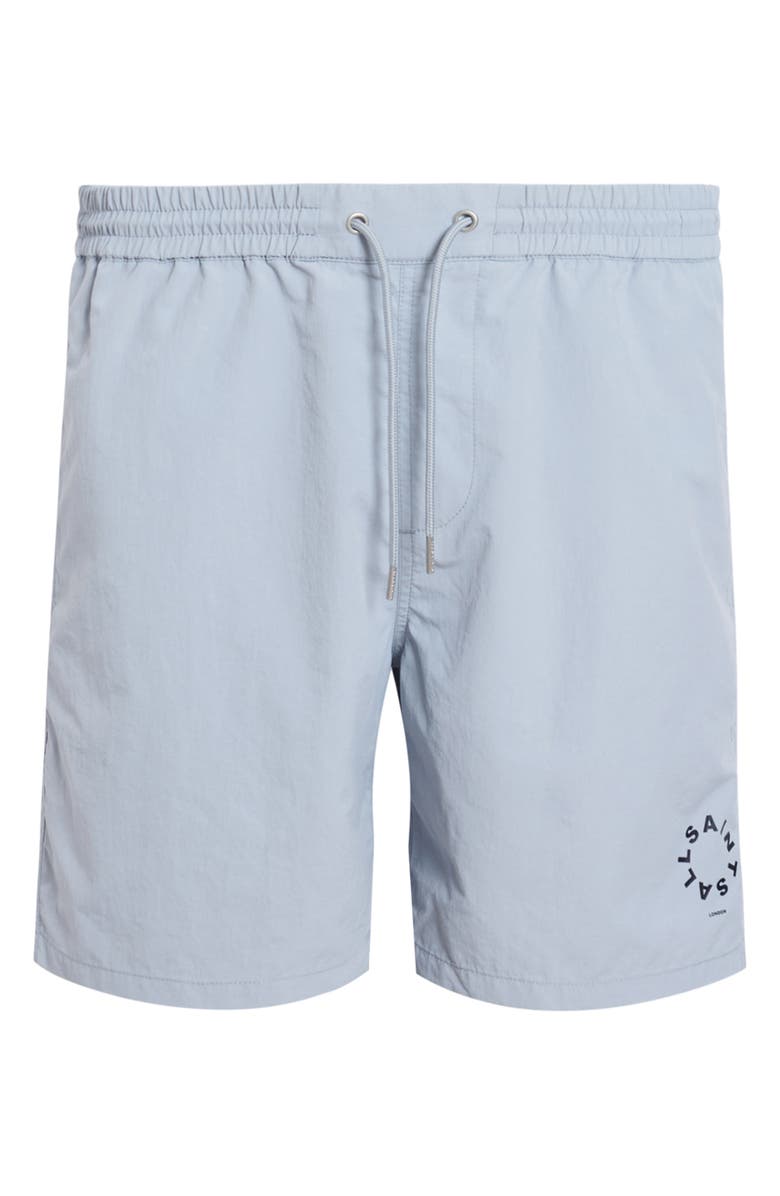 AllSaints Tierra Swim Trunks, Alternate, color, Willow Blue
