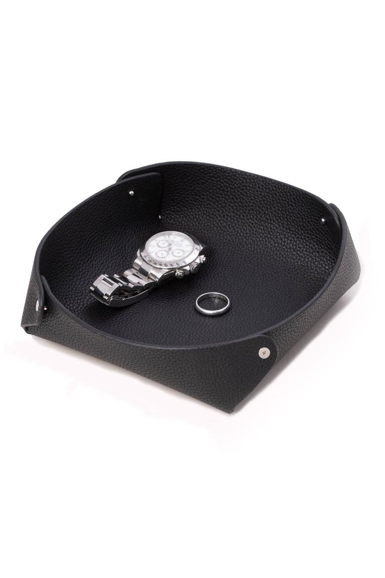 Catchall Leather Valet Tray, Alternate, color, GREY