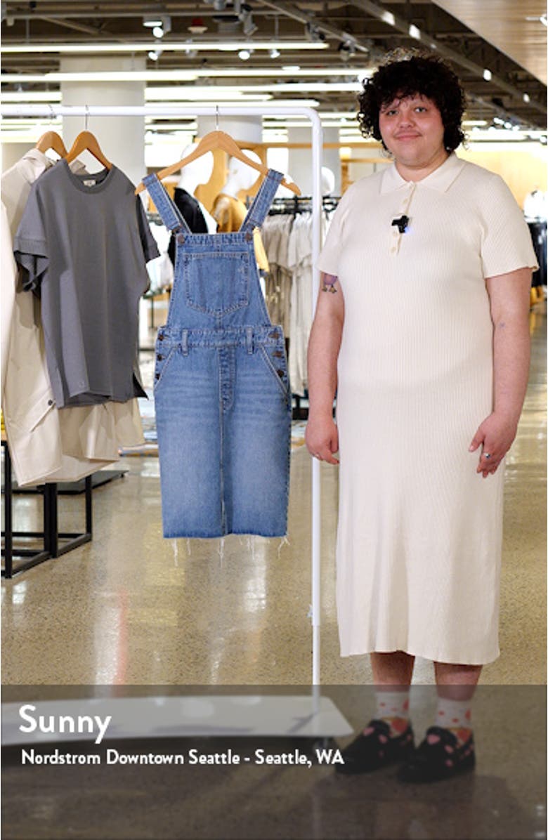 Midi Denim Overall Dress, sales video thumbnail