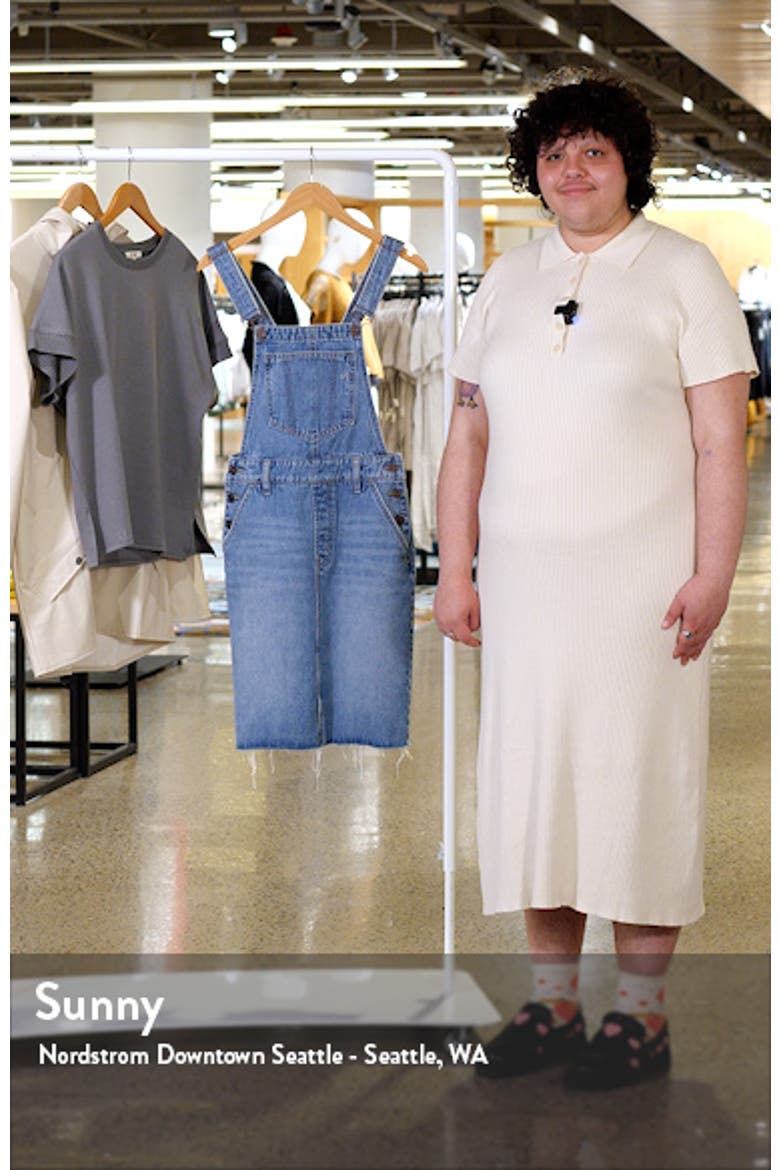 Midi Denim Overall Dress video
