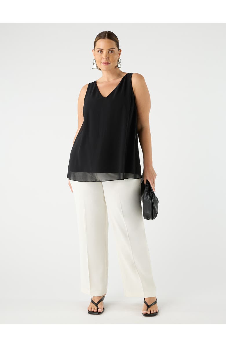 Live Unlimited Straight Crepe Pants, Alternate, color, Ivory