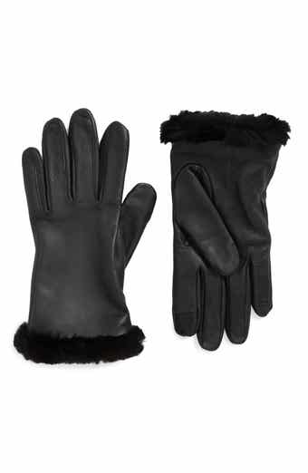 Sheepskin Cuff Leather Gloves
