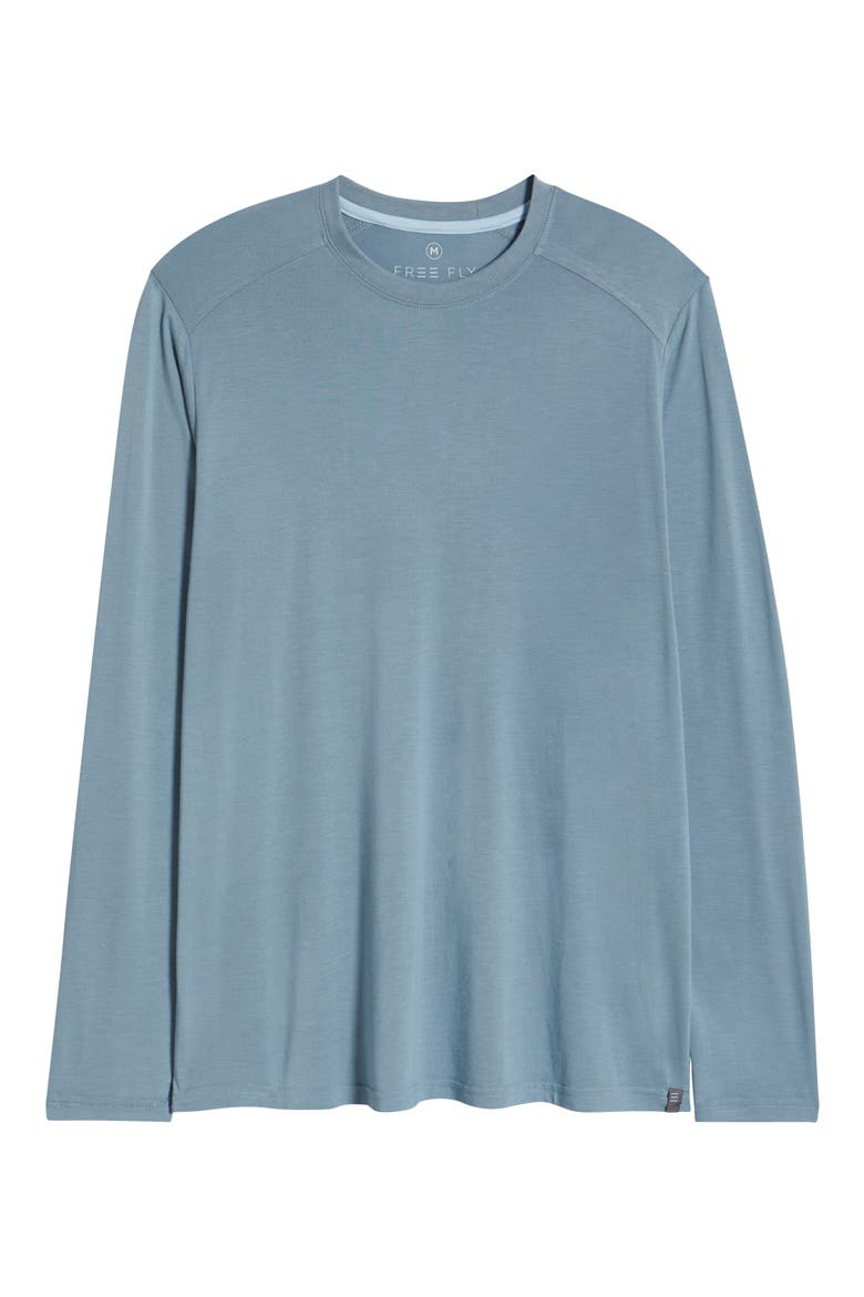 Lightweight UPF 20+ Long Sleeve T-Shirt, Alternate, color, BLUE FOG