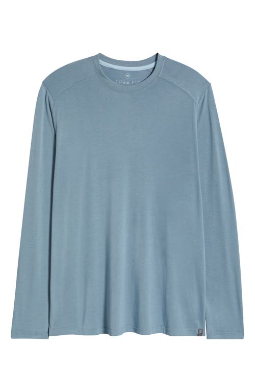 Free Fly Lightweight Upf 20+ Long Sleeve T-shirt In Blue Fog