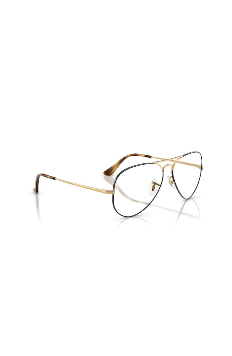 Ray-Ban 58mm Pilot optical glasses, Alternate, color, Brown