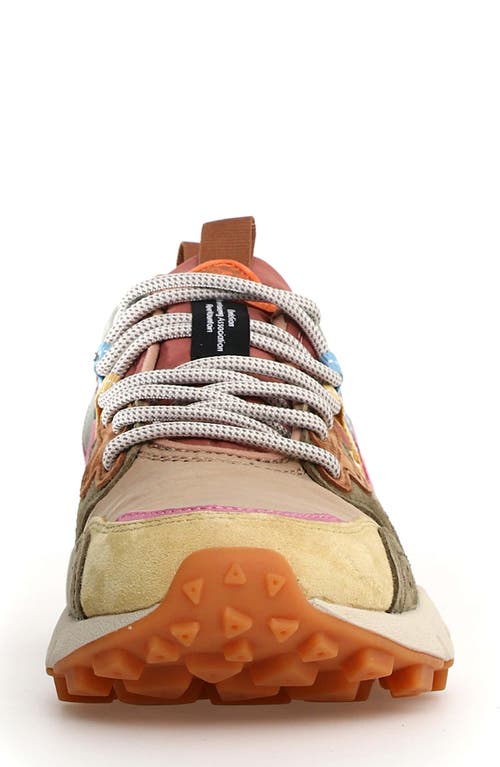 Flower Mountain Laced Sneakers In Brown