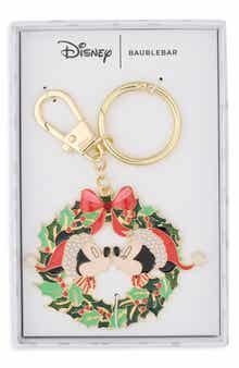 Disney Mickey & Minnie Holiday Wreath Bag Charm