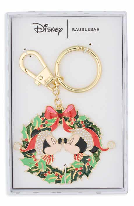 Disney Mickey & Minnie Holiday Wreath Bag Charm