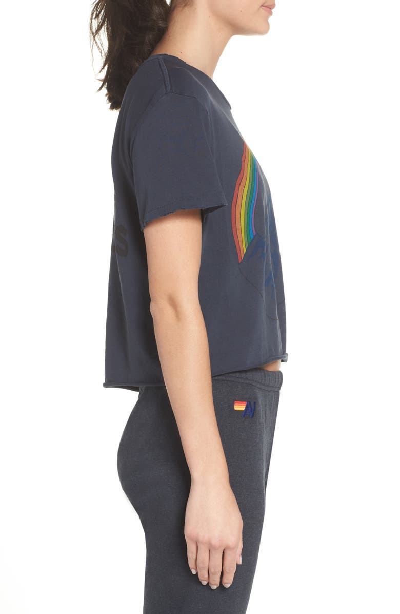 Aviator Nation Mountain Rainbow Tee, Alternate, color,