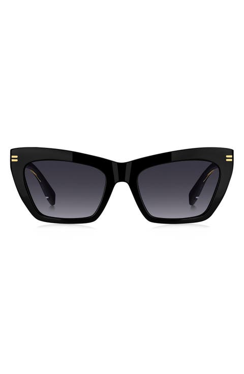 54mm Gradient Rectangular Sunglasses
