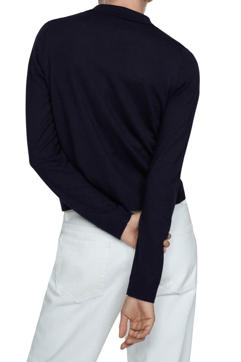 Polo Cardigan, Alternate, color, DARK NAVY