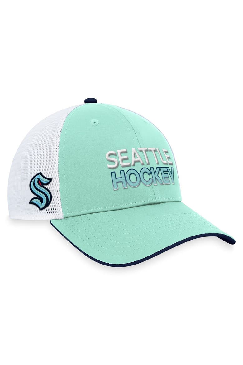 Men's Fanatics Branded  Light Blue Seattle Kraken Authentic Pro Rink Trucker Adjustable Hat, Main, color, Light Blue