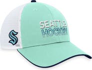 FANATICS Men's Fanatics Branded Light Blue Seattle Kraken Authentic Pro Rink Trucker Adjustable Hat