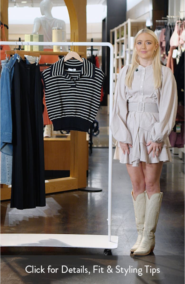 Stripe Polo Sweater Vest, sales video thumbnail