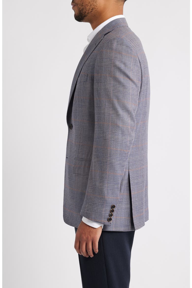 Regular Fit Delfino Light Blue Glen Check Wool Sport Coat, Alternate, color, LIGHT BLUE