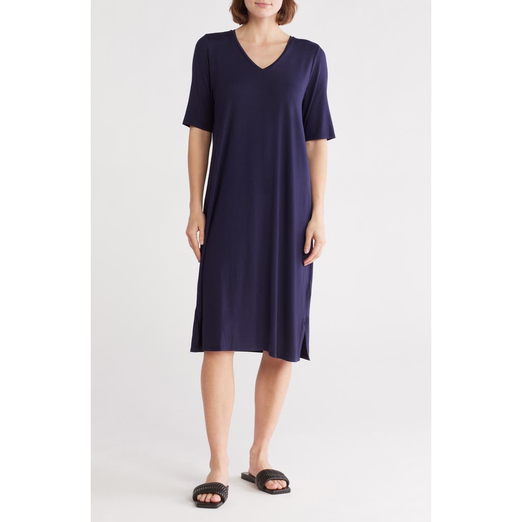Eileen Fisher V-neck Jersey Sheath Dress