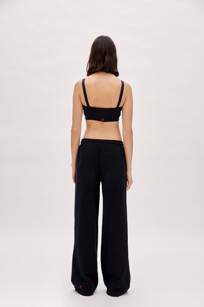 Cotton Destroyed Sweatpant, Alternate, color, BLACK