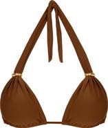 ViX Paula Hermanny Bia Tube Solid Halter Bikini Top