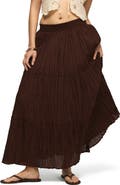 Lucky Brand Broomstick Maxi Skirt