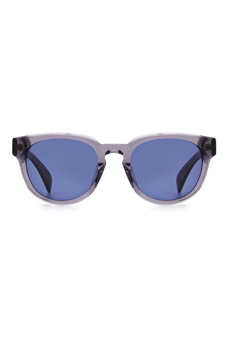 51mm Round Sunglasses, Main, color, Z/DNUGREY / BLUE