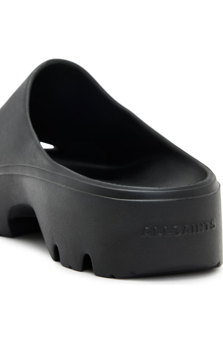 AllSaints Eclipse Flatform Slide Sandal, Alternate, color,