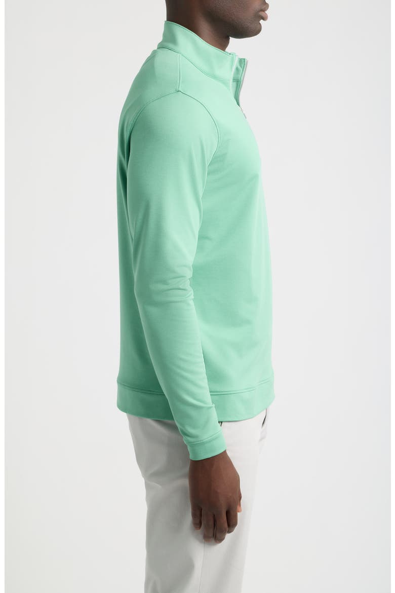 Perth Mélange Performance Quarter-Zip Pullover, Alternate, color, FRESH MINT
