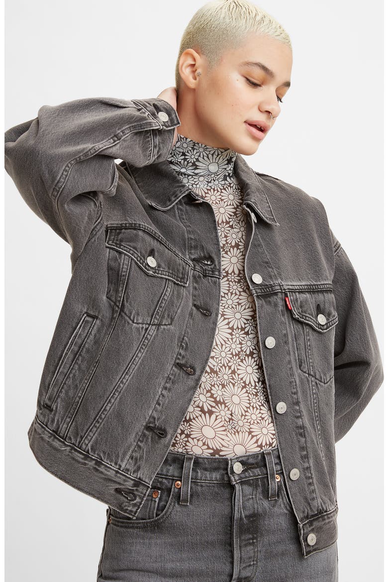 Levi's® '90s Denim Trucker Jacket, Alternate, color, BE KIND REWIND