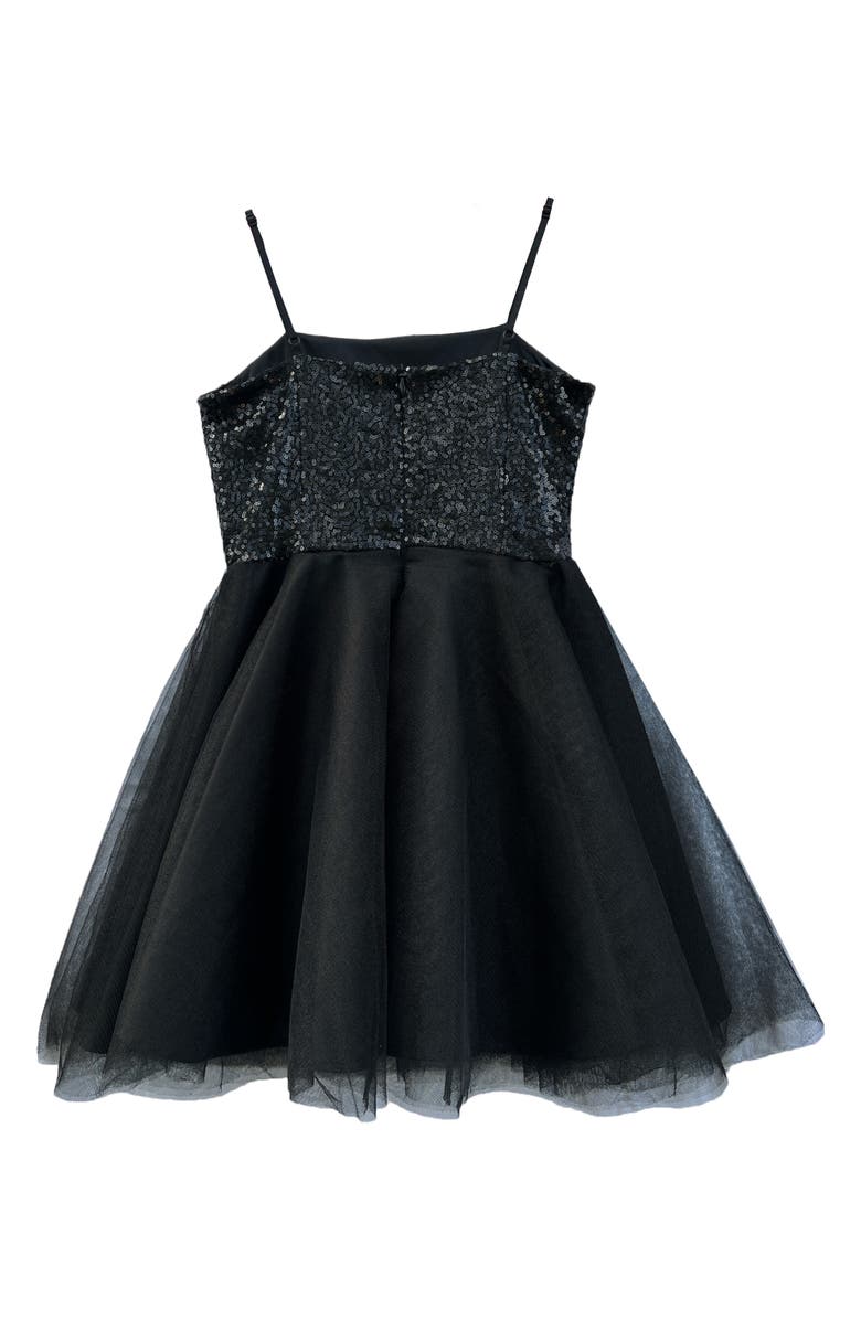 Un Deux Trois Kids' Sequin & Tulle Party Dress, Alternate, color, 