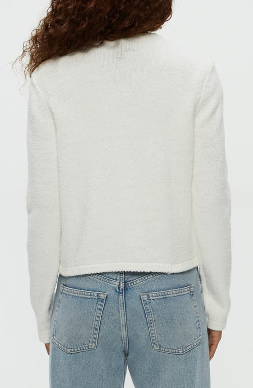 Michael Stars Opaline Patch Pocket Cardigan In White