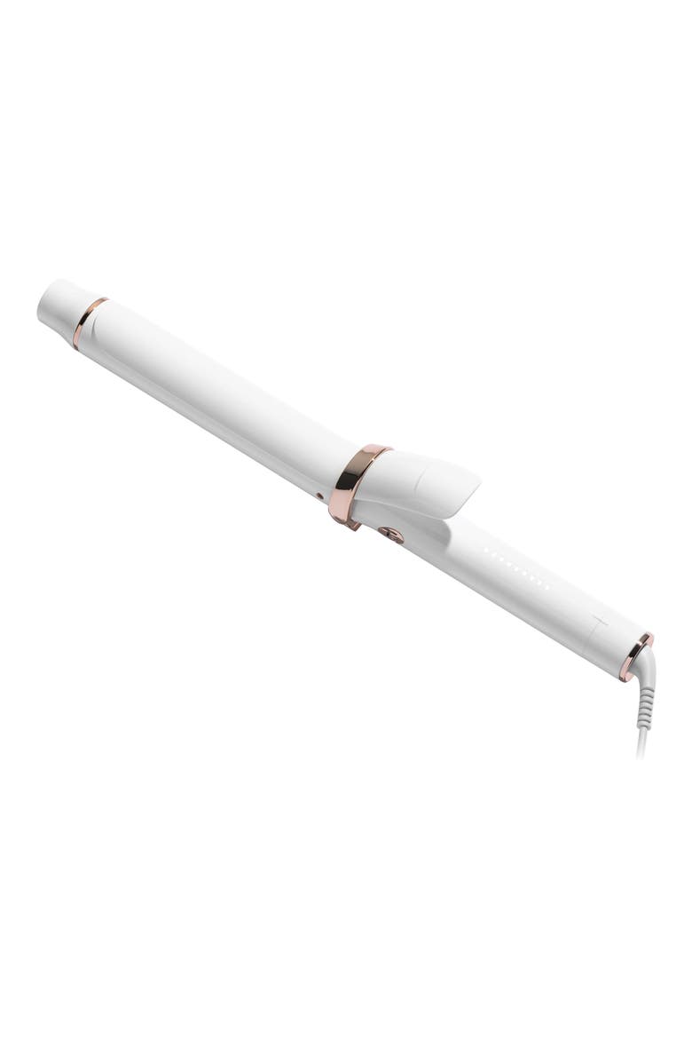 SinglePass Curl X 1.25" Ceramic Extra-Long Barrel Curling Iron, Main, color, WHITE