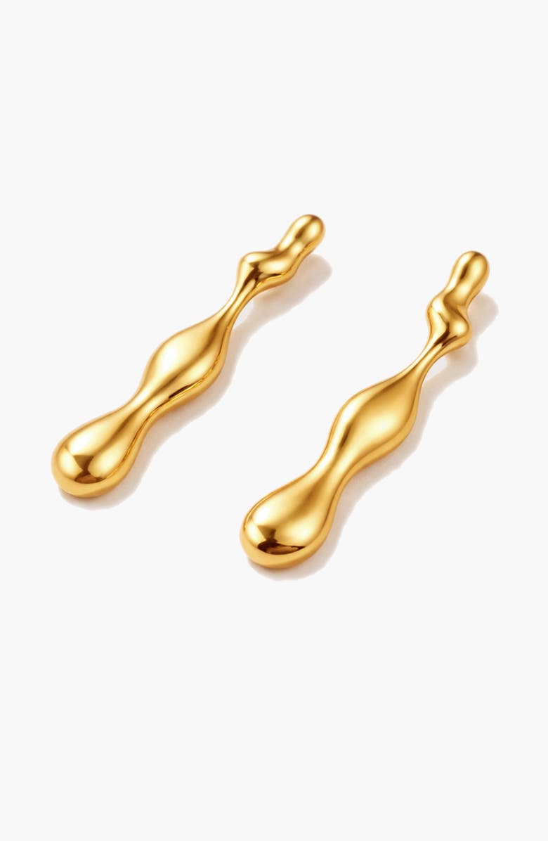 YOJ Charlotte x YOJ Magma Drop Earrings in Gold, Alternate, color, Gold