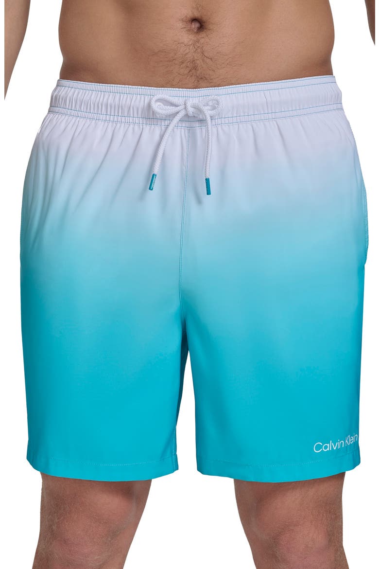 Sky Gradient Core Volley Swim Trunks, Main, color, ATLANTIS