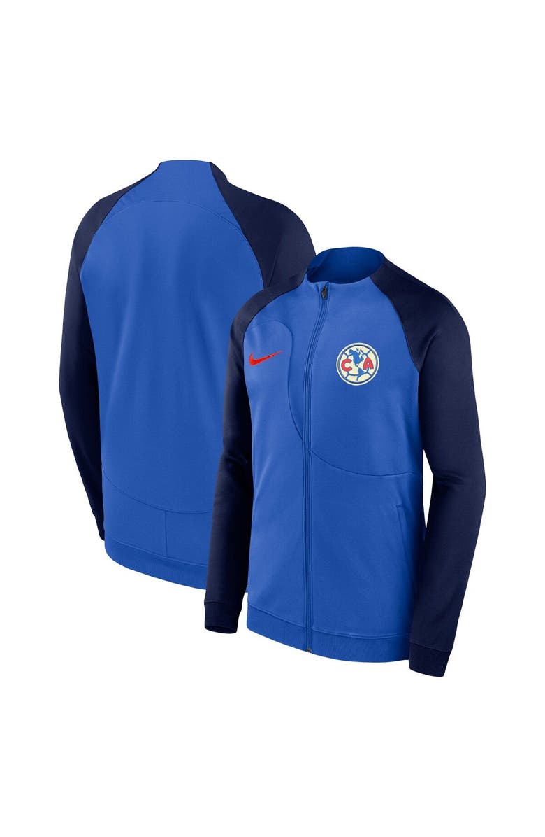 Nike Youth Nike Blue Club America 2023/24 Academy Pro Anthem Fitted Raglan Performance Full-Zip Jacket, Main, color, Blue