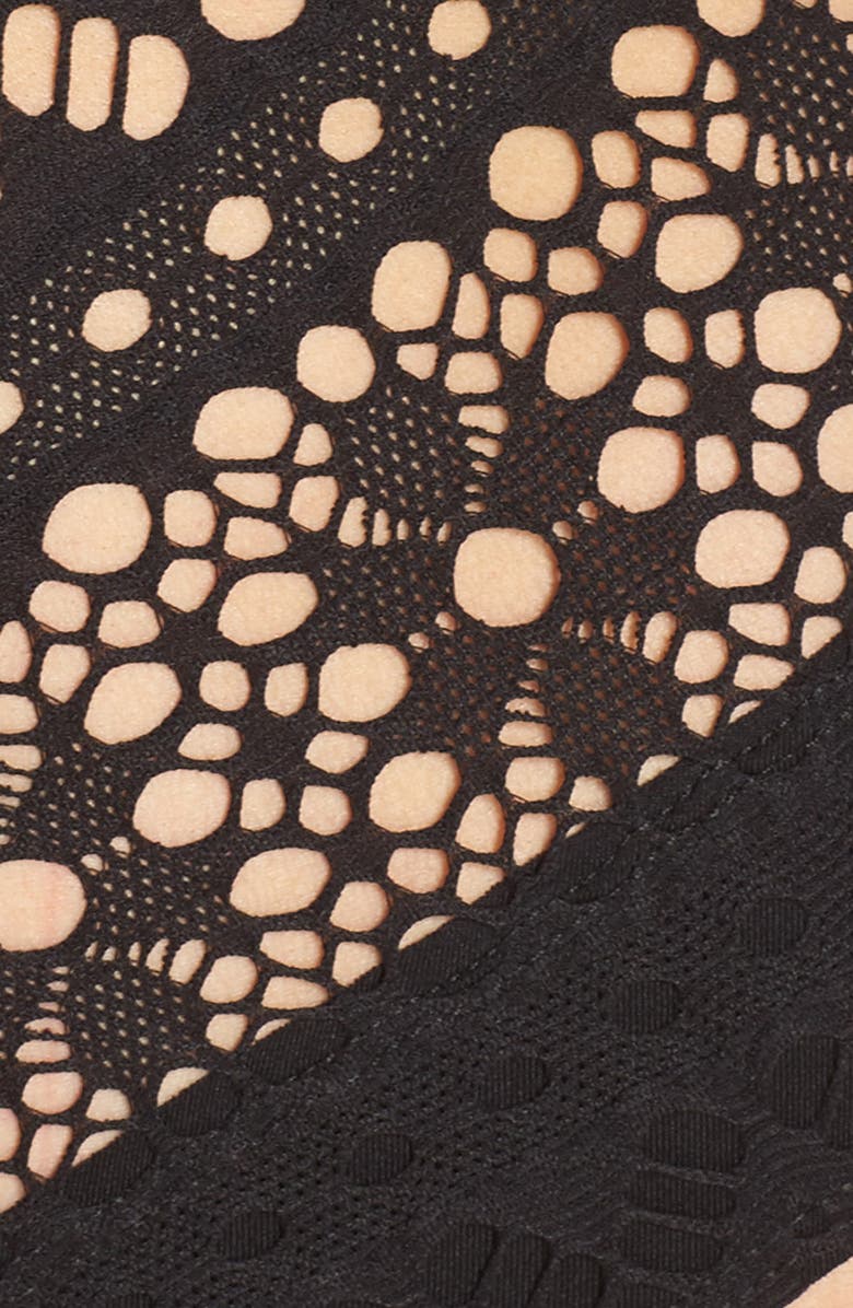 Robin Piccone Mia Crochet One-Piece Swimsuit, Alternate, color,