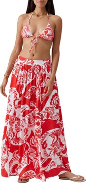 Melissa Odabash Shiloh Cover-Up Maxi Skirt